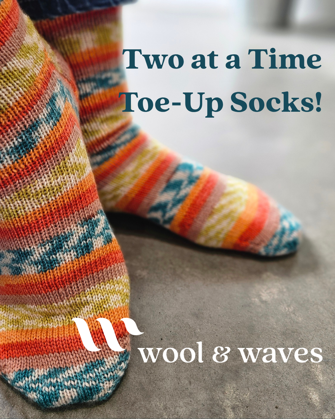 Two at a Time Toe Up Socks | Magic Loop