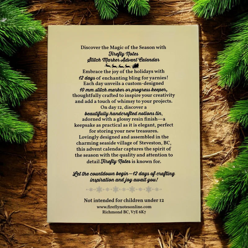 Firefly Notes | 2025 Stitch Marker Advent