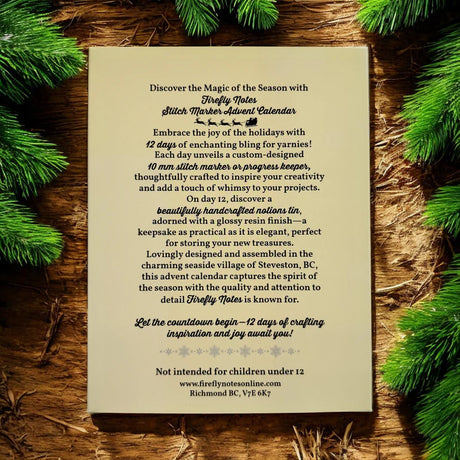 Firefly Notes | 2025 Stitch Marker Advent