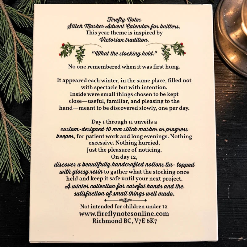 Firefly Notes | 2026 Advent for the Knitters