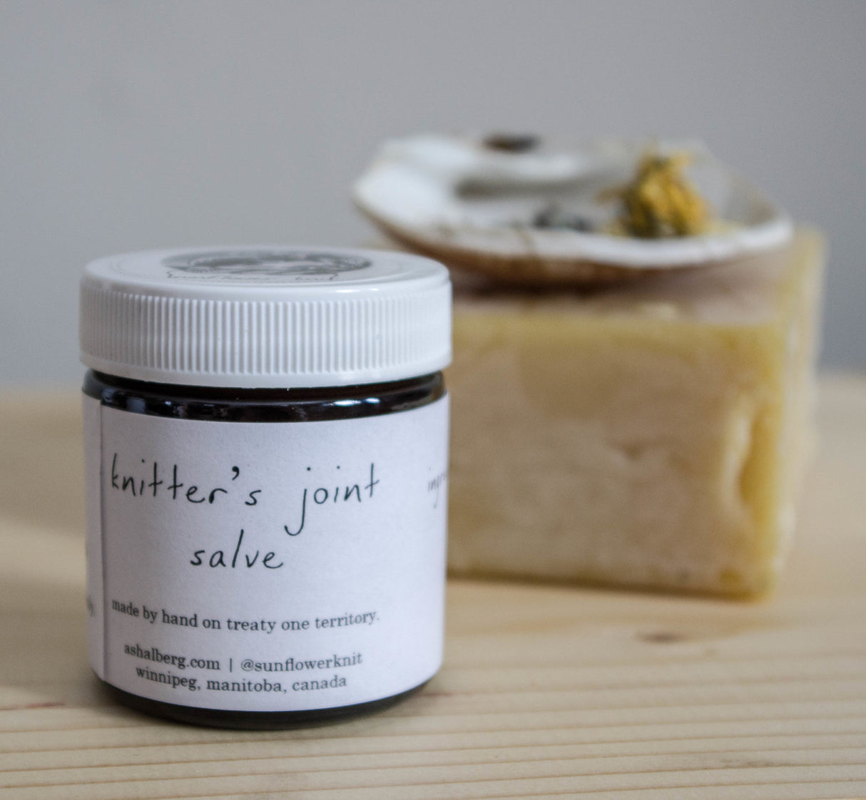 Sunflower Knit | Knitter's Joint Salve 50ml & Joint Body Butter 100 mL