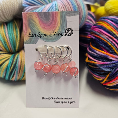 Ezri Spins a Yarn | Stitch Marker Sets of 5