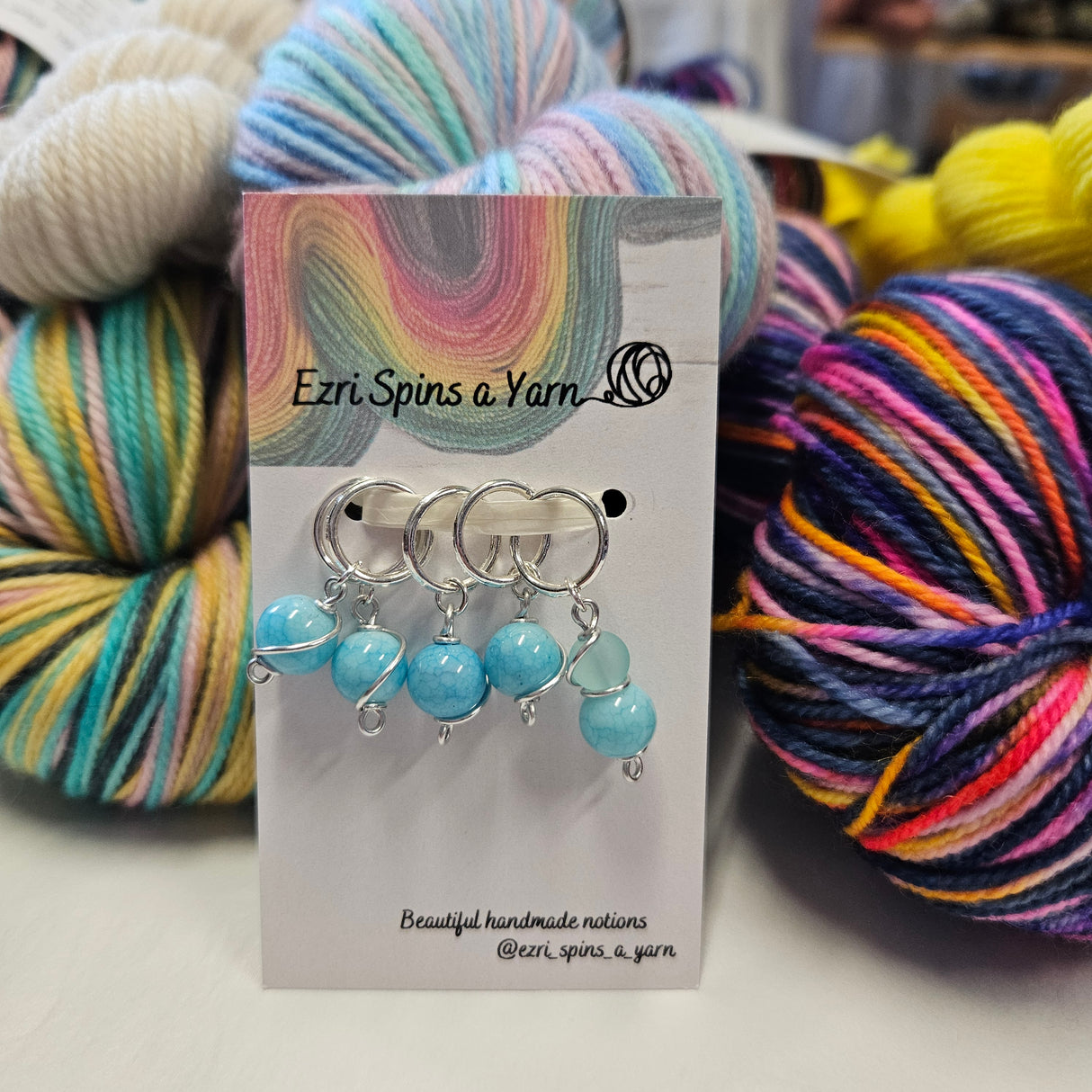 Ezri Spins a Yarn | Stitch Marker Sets of 5