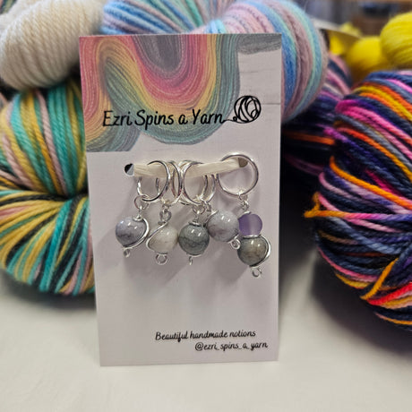 Ezri Spins a Yarn | Stitch Marker Sets of 5