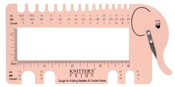 Knit Pro | Knitting Needle & Crochet Gauge with Yarn Cuter