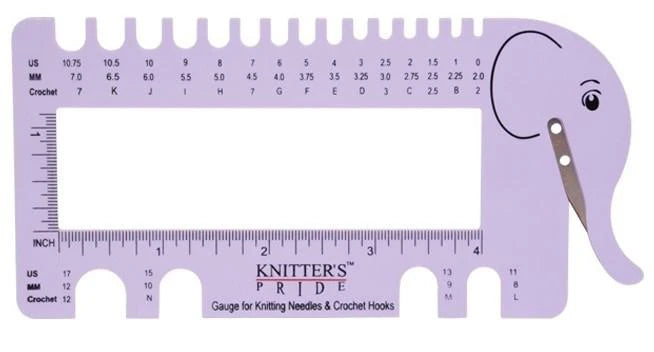 Knit Pro | Knitting Needle & Crochet Gauge with Yarn Cuter