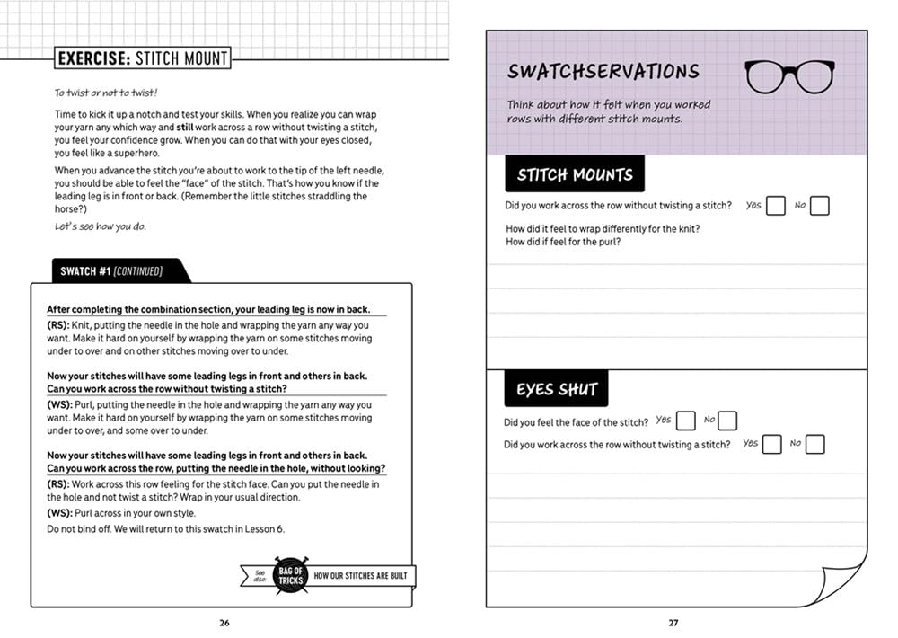 Patty Lyons' Knitting Bag of Tricks 'The Official Workbook'
