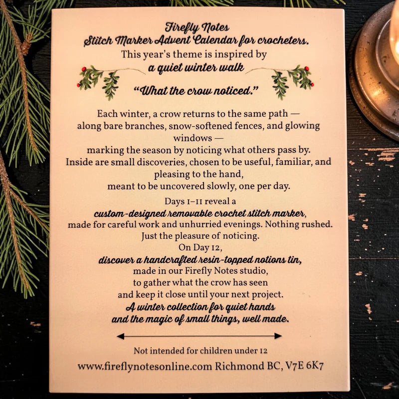 Firefly Notes | 2026 Advent for the Crocheters