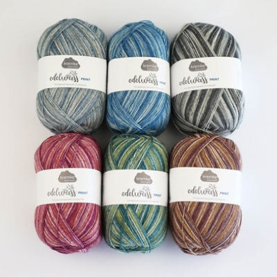 Kremke Soul Wool | Edelweiss Print Sock Yarn