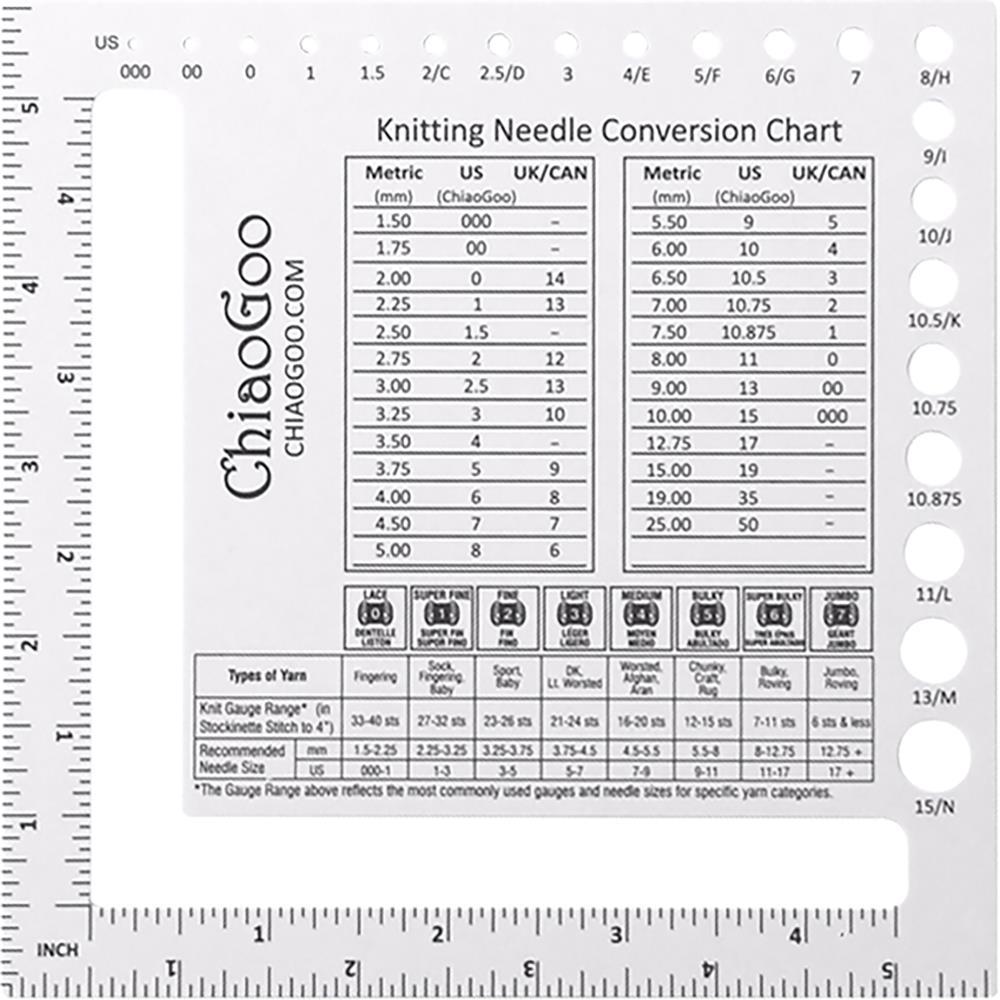 ChiaoGoo | Needle Gauge