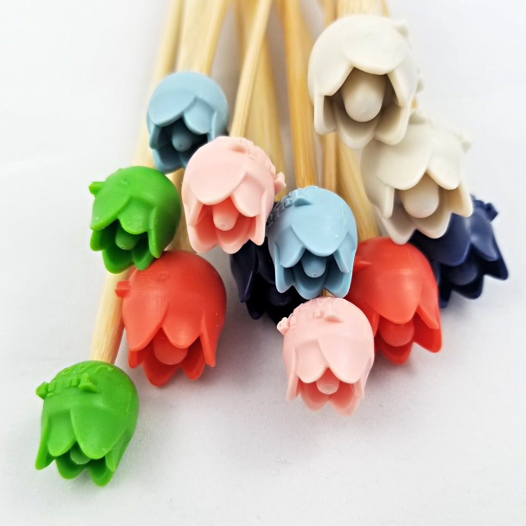 LMDZ 20 PCS Mixed Color Knitting Needles Point Protectors/Stoppers with  Plastic Box knitting needle tip stopper Knit Needle Tip